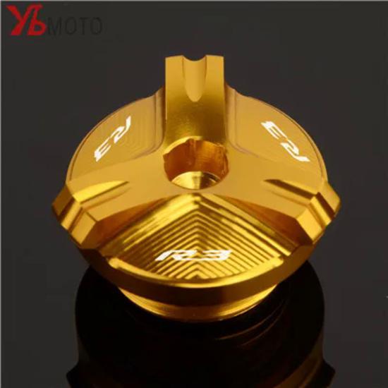 Motorcycle Oil Filler Cap For YAMAHA R3 YZF-R3 YZF R3 2015- 2022 Accessories CNC Engine Oil Cup Plug Cover Screw