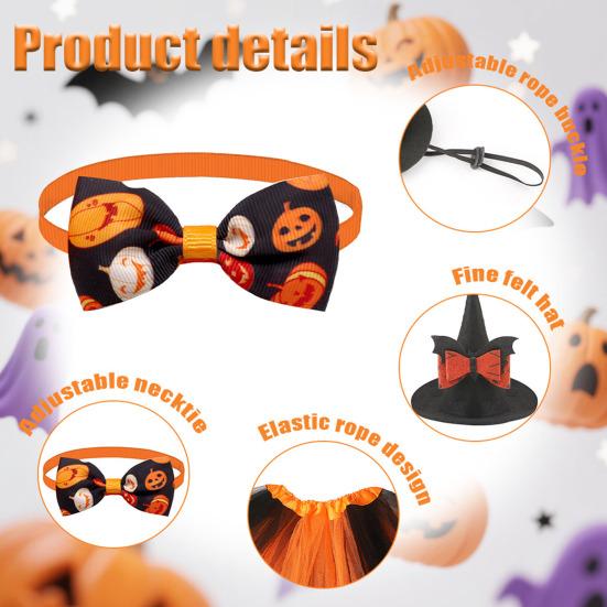 Наряды для гуся Хэллоуин Наряды для крыльца гуся с шляпой ведьмы, галстуком-бабочкой и юбкой-пачкой для 23-дюймовой садовой статуи гуся