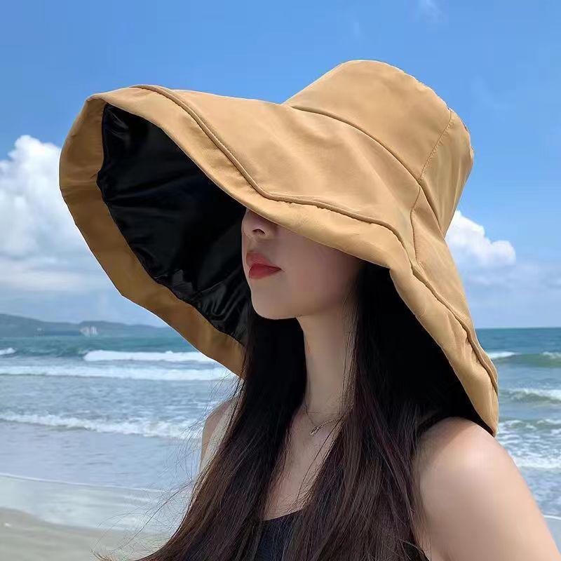 Fashionable And Casual Fisherman Hat For Women'S Summer Anti Uv Sunshade Hat