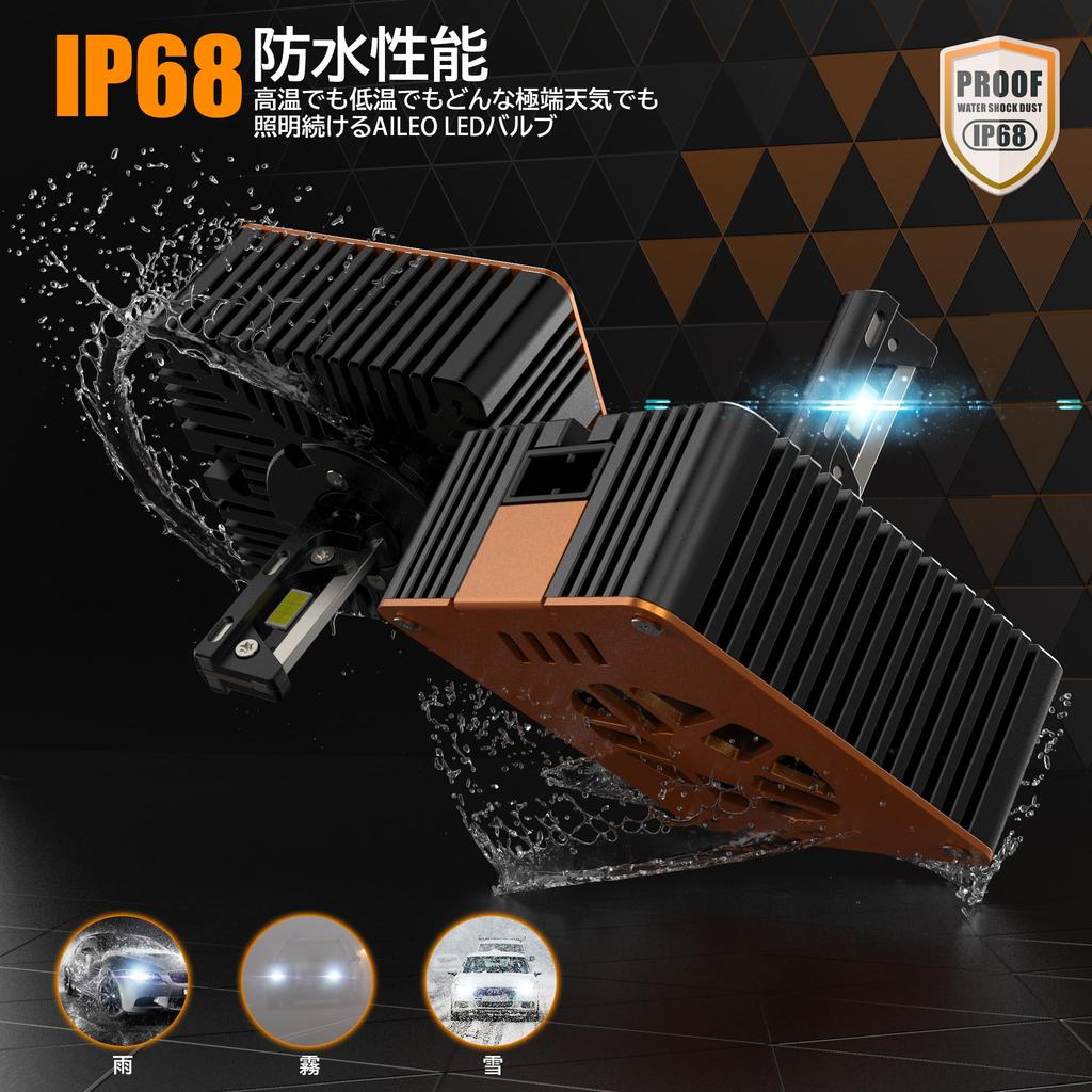 AILEO V Пара D5S Светодиодная Автомобильная Лампа, Высокая Яркость, 20 000 Лм/Пара Яркости, 55 Вт Высокая