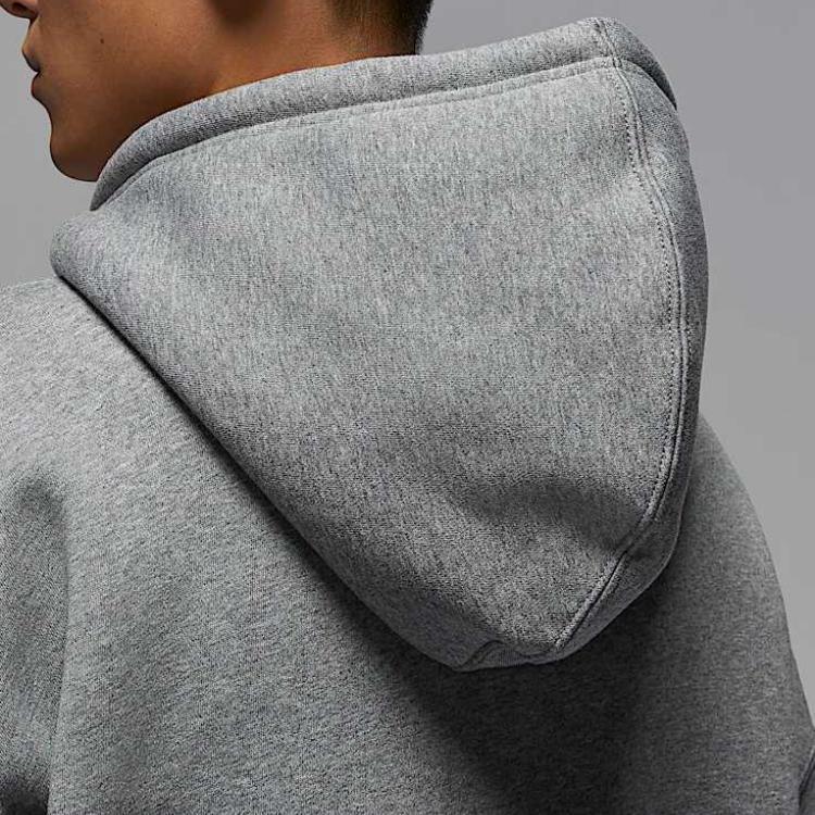 Jordan Бруклин Флисовая Толстовка с Капюшоном Свободная Удобная Универсальная Кардиган Толстовка Мужская верхняя одежда Угольно-Серый Парусиново-Белый IB7232091