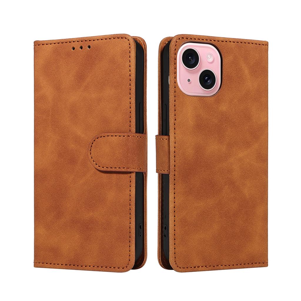 Artificial Leather Phone Case for Samsung Galaxy S21 Ultra S22 Ultra S23 Ultra S23 FE S10 Wallet Card Slot Flip Skin Solid Color