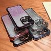 Electroplated Four Corners Anti Drop Gradient Glitter Phone Case for iPhone Huawei Honor Infinix Itel Tecno Slim Shockproof Protective Cover