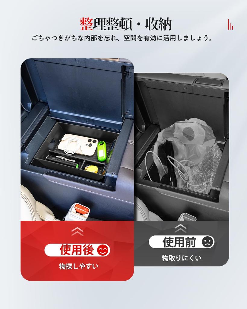 ASZSK New Alphard 40 Series Console Console Box for Toyota Vellfire 40 Series 2023 Console Box with Small Item Storage and Easy Car Storage Car Noise