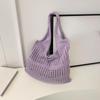 Полые вязаные крючком сумки ручной работы Пляжные легкие Студенческие на плечо Повседневные сумки-тоут Женские Покупательские плетеные сумки Для женщин Девушек CLE