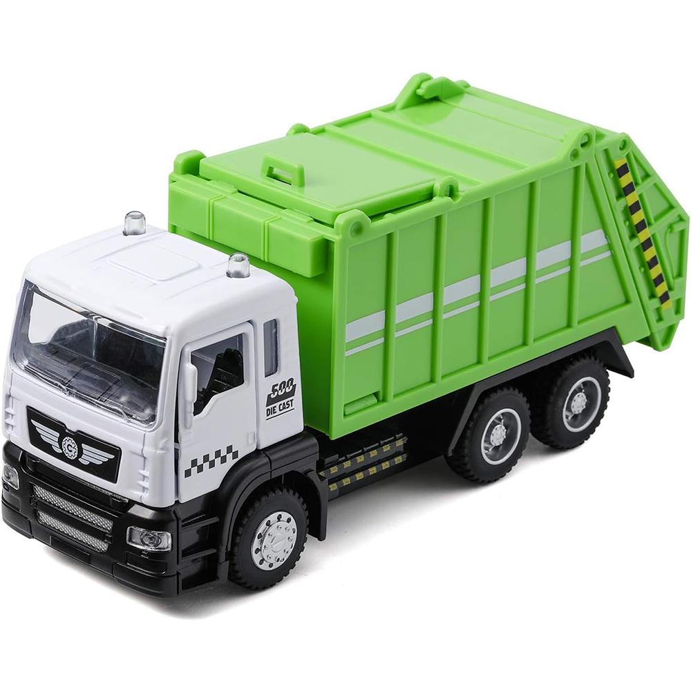 1/50 Garbage Truck Toys Alloy Diecast Cars Trash Truck with Light and Sound Recycled Trucks Toy for Boys
