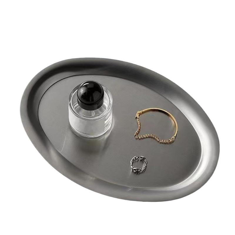 1шт десертная тарелка креативная овальная тарелка из нержавеющей стали кухонные принадлежности 20/27/29см