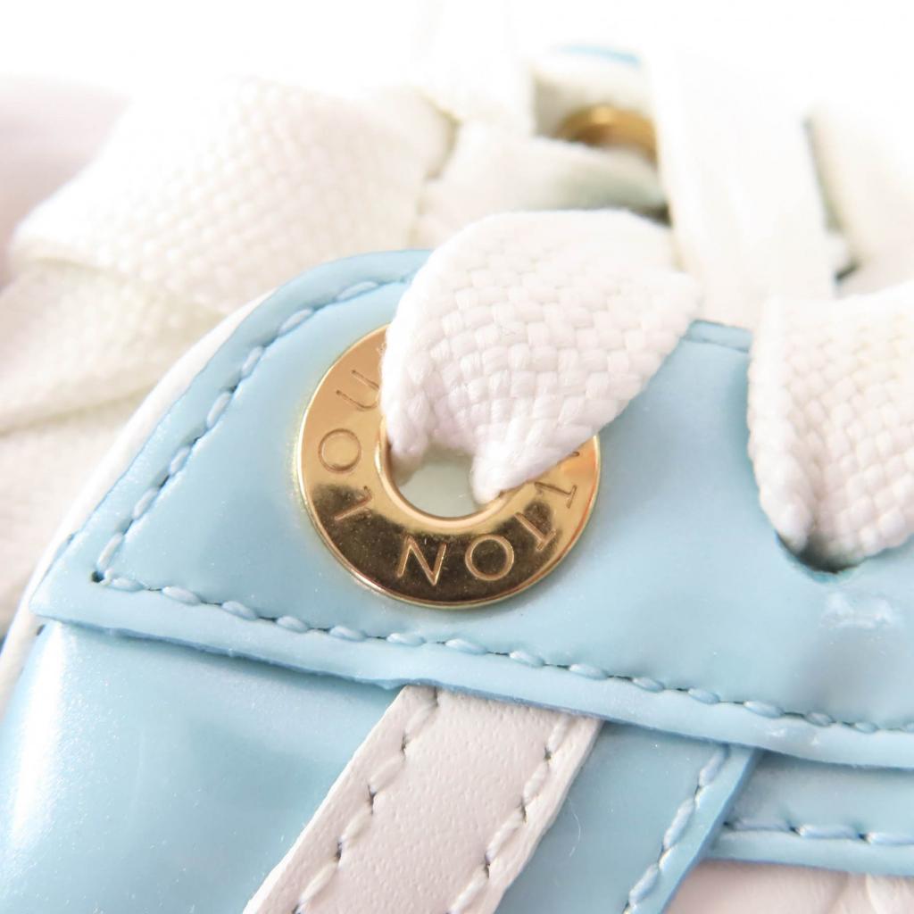 Great LOUIS VUITTON Low cut sneakers timeout line Monogram Light blue Women 37 Used