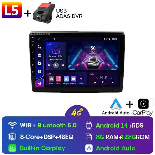 2 Din Android 13 Auto Car Radio Multimedia Video Player For Fiat Bravo 2007-2012 Wirerless Carplay 4G GPS Navigation Stereo DVD