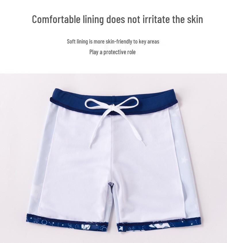 2023 Boys' Quick-Dry Swimwear Set: Split Style Swimsuit with Trunks for Children, Available In Small, Medium, Large