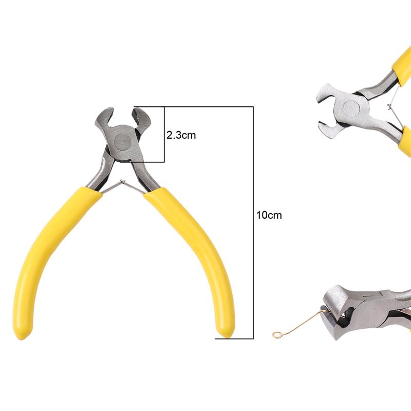 Ручка противоскользящая для сращивания и фиксации ювелирных изделий, плоскогубцы желтого цвета, набор инструментов и оборудования для дизайна ювелирных аксессуаров «сделай сам»
