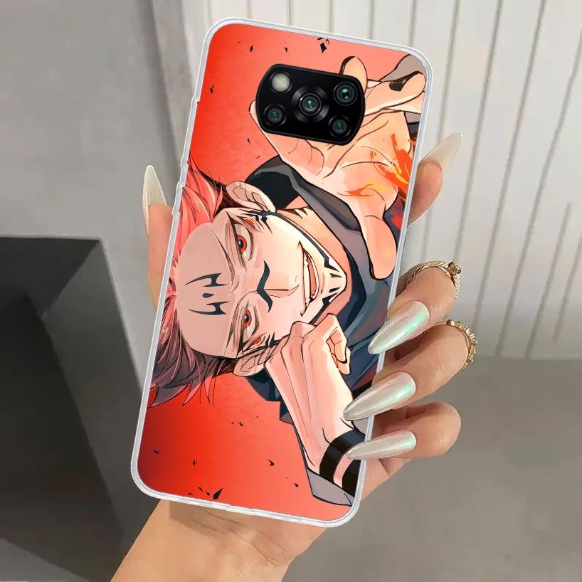 Чехол для телефона Japan Anime Jujutsus для Xiaomi Poco X5 X6 X7 Pro F7 Ultra M7 Redmi 15 15C 13 13C 12 12C 10 10A 10C 9 9A 9C 9T