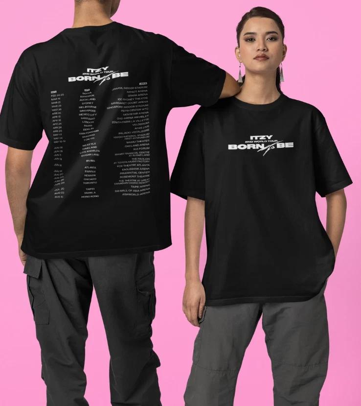 ITZY Born to Be 2nd World Tour Concert fan made kpop shirt, Gift For Midzy