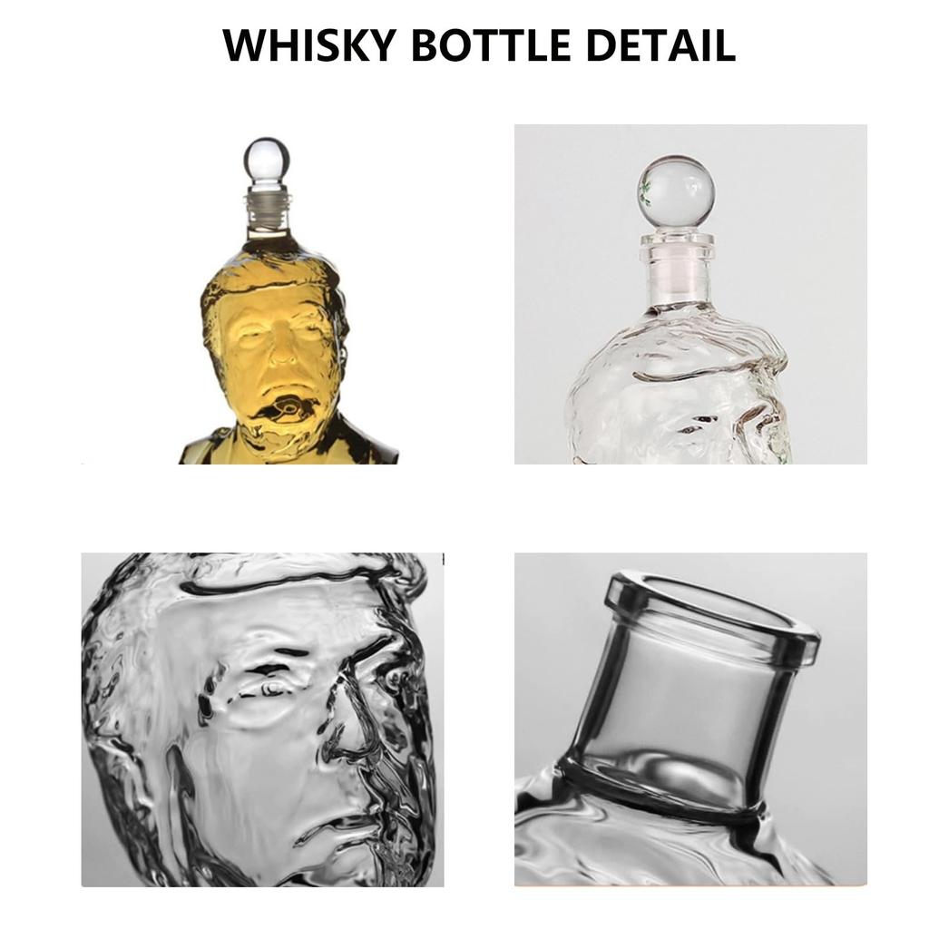 Смешная бутылка виски новый уникальный стеклянный графин для вина и виски графин