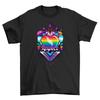 Pride_93 Rainbow Heart T-shirt - Spread Love and Rainbows! Funny Tee, Unisex Pri