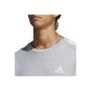 Adidas Свитшот Essentials French Terry 3-Stripes, средний серый, меланжевый, для мужчин, уличная одежда IC9319