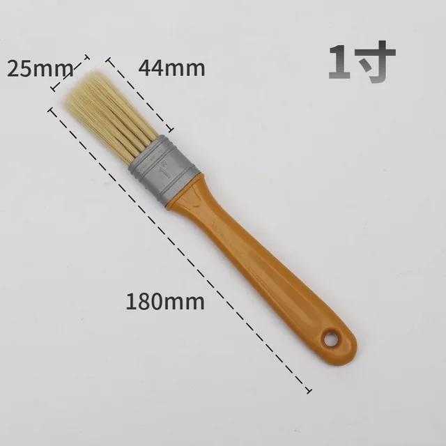 5 шт. Кисти для краски с пластиковой ручкой 1/2/3/4/5 дюймов для настенных и мебельных работ Набор инструментов для покраски Кисти для живописи Художественные кисти
