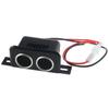 12VDC Car Motorbike Tractor Boat Double Socket Plug 10A