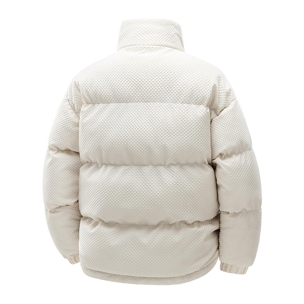 Мужская куртка с воротником-стойкой, однотонная, утепленная бархатом, для пар, повседневная, удобная, хлопковая куртка