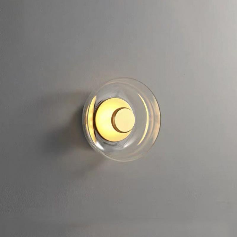 Nordic Postmodern Bedside Wall Lamp - Mid-Century Creative Glass Design for Bedroom & Living Room