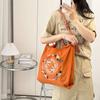 Women's Embroidered Canvas Tote Bag - Large, Foldable, and Portable Shoulder Handbag