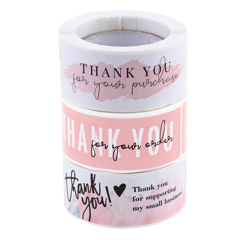 120Pcs Thank You Stickers Label For Envelope Sealing Decor Sticker Stationery