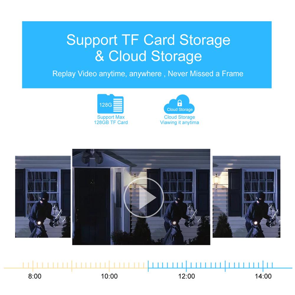 V380 Dual Screen Outdoor Waterproof 6MP Wireless WiFi 4G Surveillance Camera