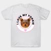 T Shirt Women I Love My Yorkie Harajuku Print Kawaii Tshirt Summer Short Sleeve Female T-Shirt Top Tee