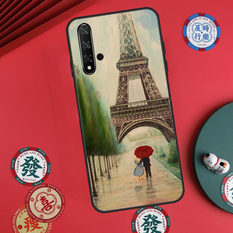 Париж Эйфелева башня Для Huawei Nova Y73 Y72 Y61 Y91 Y90 Y70 Y60 12s 12i 11i 8i 9 10 SE P60 Pro P30 P40 Lite Чехол