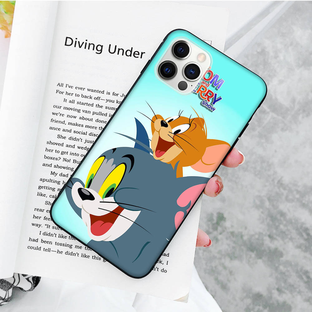 Мягкий чехол JT47 Cat Tom and Mouse Jerry для OPPO Reno 8 6 5 4 Pro Plus Find X3 A17 A3 A31 A38 A40 A53 A54 A55 A74 A76 A78 A77 A80 A94 A95 A96 Lite