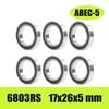 6PCS Bicycle Hub Ball Bearing 6802 6803 6804 6805 6900 6001 6901 6902 6903 ABEC-5 Repair Parts for MTB Road Bike Chrome Steel