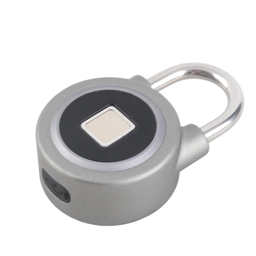 Fingerprint Portable Lock Smart Padlock Keyless AntiTheft Security Door Tool IP65 Waterproof for Bag Drawer Suitcase(Gray Blue )