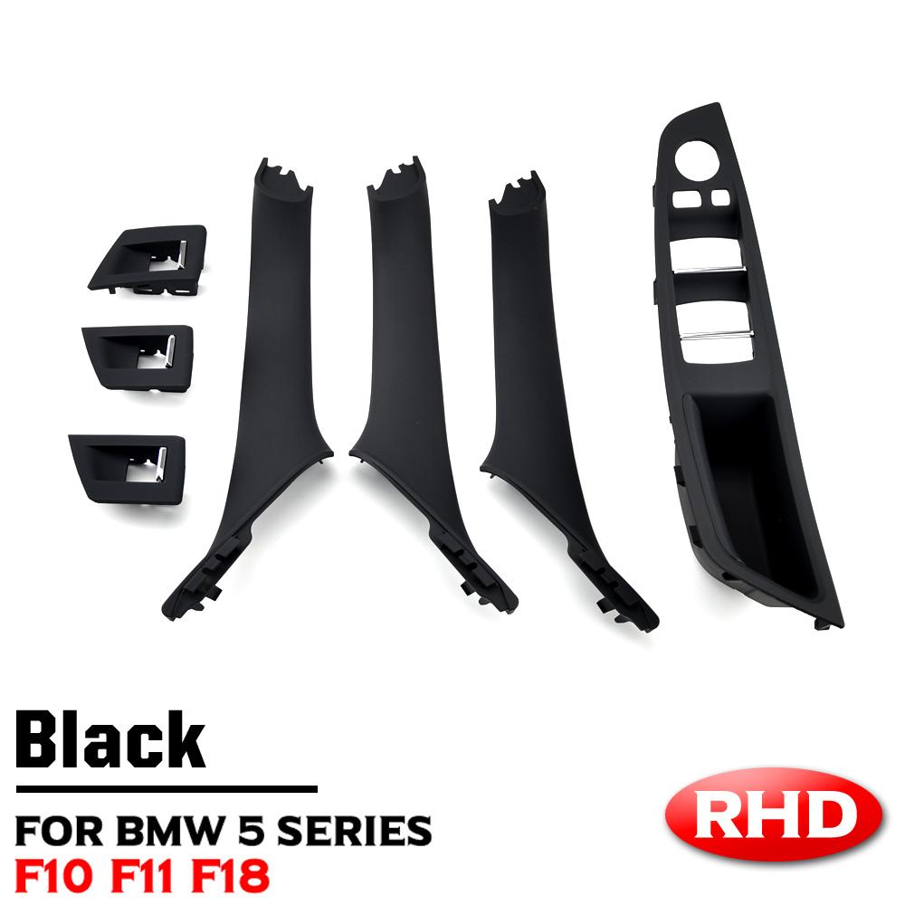 MLKQ6 RHD Right Driver Car Interior Door Handle Armrest Panel Pull Trim Cover Set For BMW 5 Series F10 F11 520i 523i 525i 528i 530i