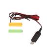 Кабель питания от USB 5V 2A до муляжа батареи 3V1A, eliminator батарей, замена линии для 2x 1.5V LR6 AA батарей для игрушки, пульта ДУ