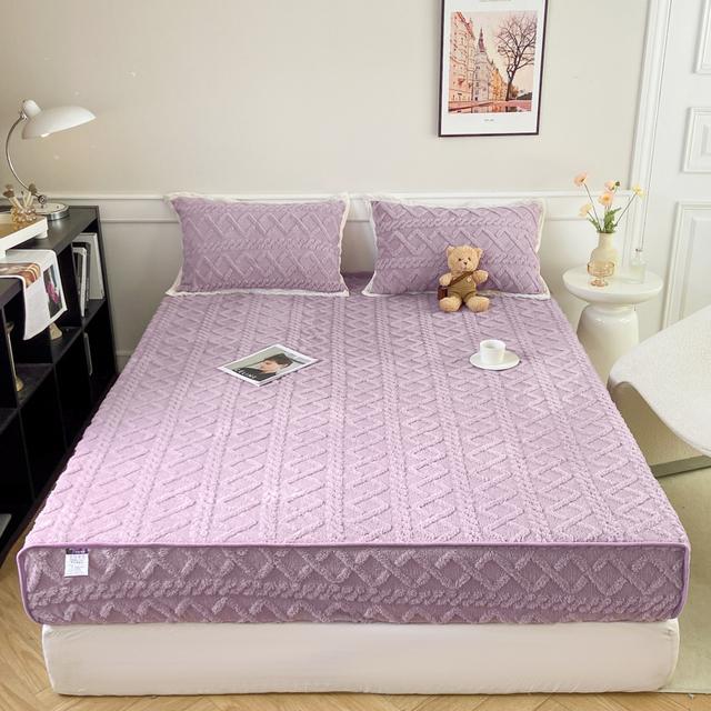 Мягкая жаккардовая простыня на резинке, прочная тафовая бархатная эластичная лента, простыня на резинке, защитный чехол для матраса, утолщенное покрывало, чехол для матраса