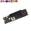 Переходник NGFF M.2 на PCI-E 4X с питанием SATA Riser Совместимый с интерфейсами X1 X4 X8 X16 PCI-e
