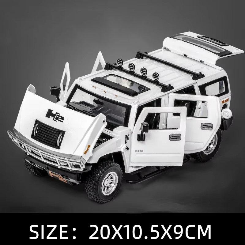 1:24 Игрушка Модель из сплава Mitsubishi Delica H2 Литая машина Открывающиеся двери со звуком и светом Инерционная Миниатюрный автомобиль Подарок на день рождения для мальчика