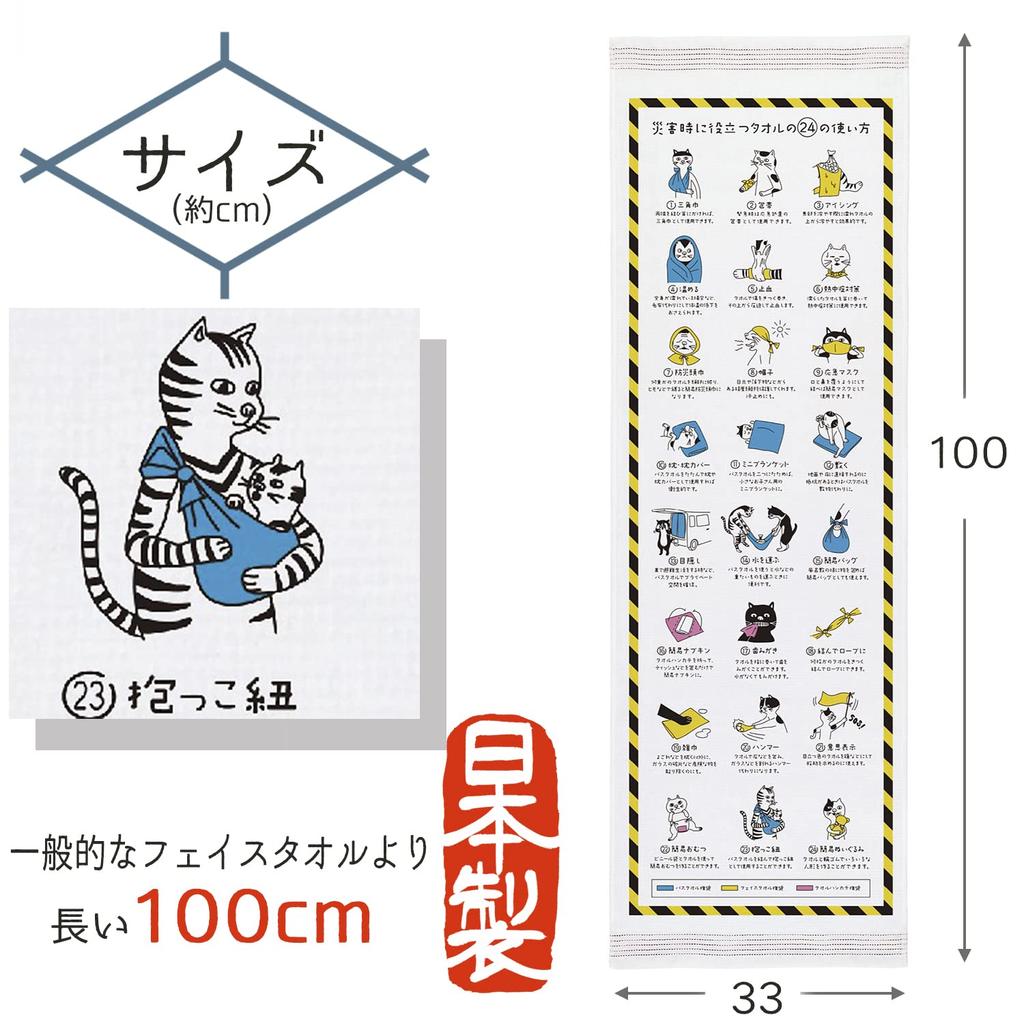 Kontex Face Fabric Calendar 24 Uses for Towels in 33 x 100 Towel, 2023, Disasters, Pink, Approx. cm, 58576-002