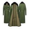 Men's Military Green Long Cotton Winter Coat