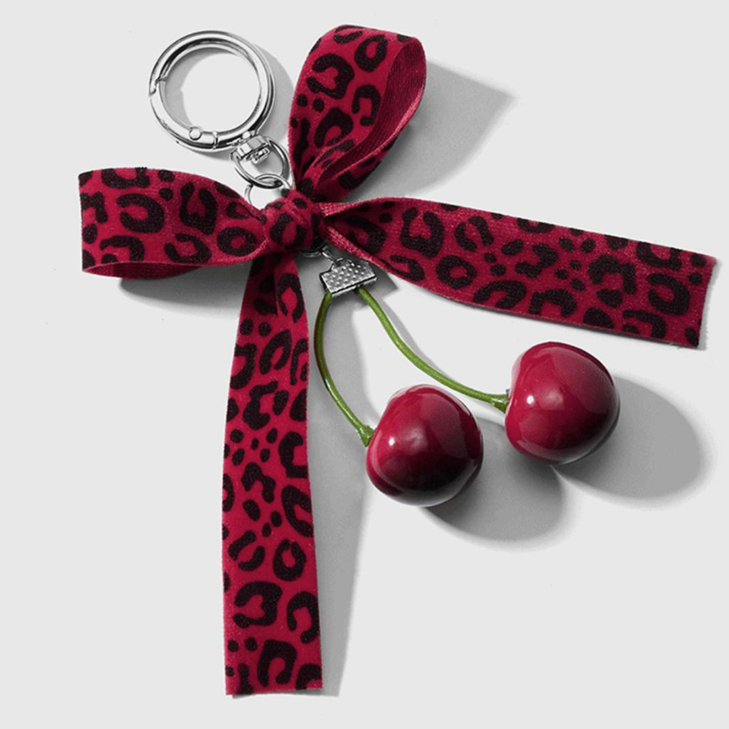 Элегантный шарм-бантик «Вишенки», шарм «Любовь», портативный брелок, прочная подвеска для сумок, идеально подходит для ежедневного использования, для подарков