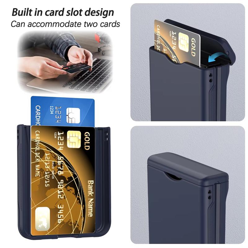 Luxury Folding Full Package Hinged Phone Case For Samsung Galaxy Z Flip 6 5 4 3 Insert Card Frosted Protective Case For Z Flip 7