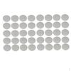 40 Pieces Stainless Steel Circle Blank Stamping Charms Bail Pendants Jewelry Findings for 8mm