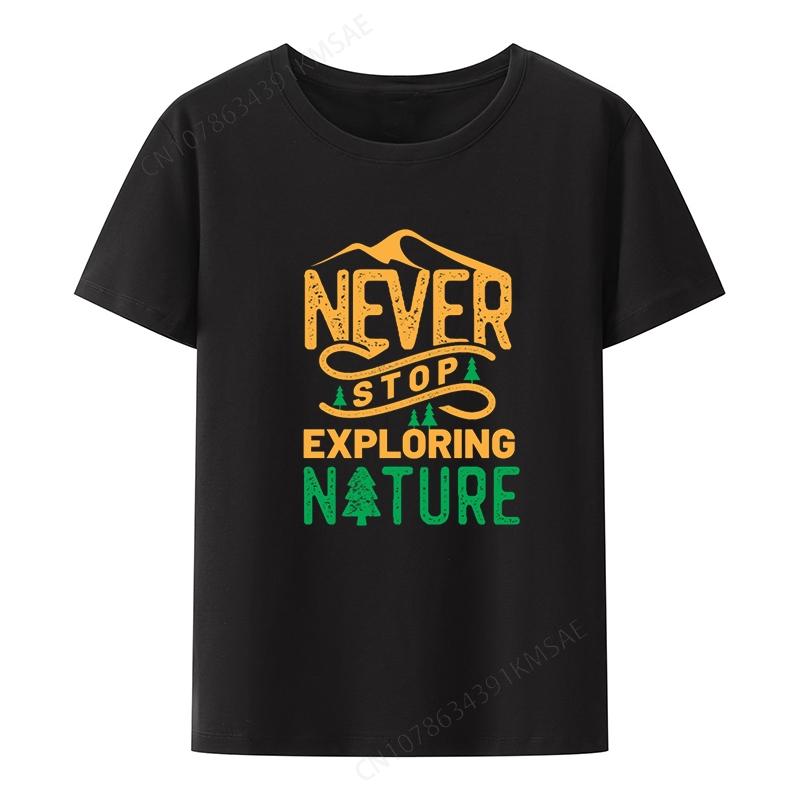 Outdoors Short-sleev Exploring Nature Creative Leisure Camisa Printed T-shirt Casual Print Nove
