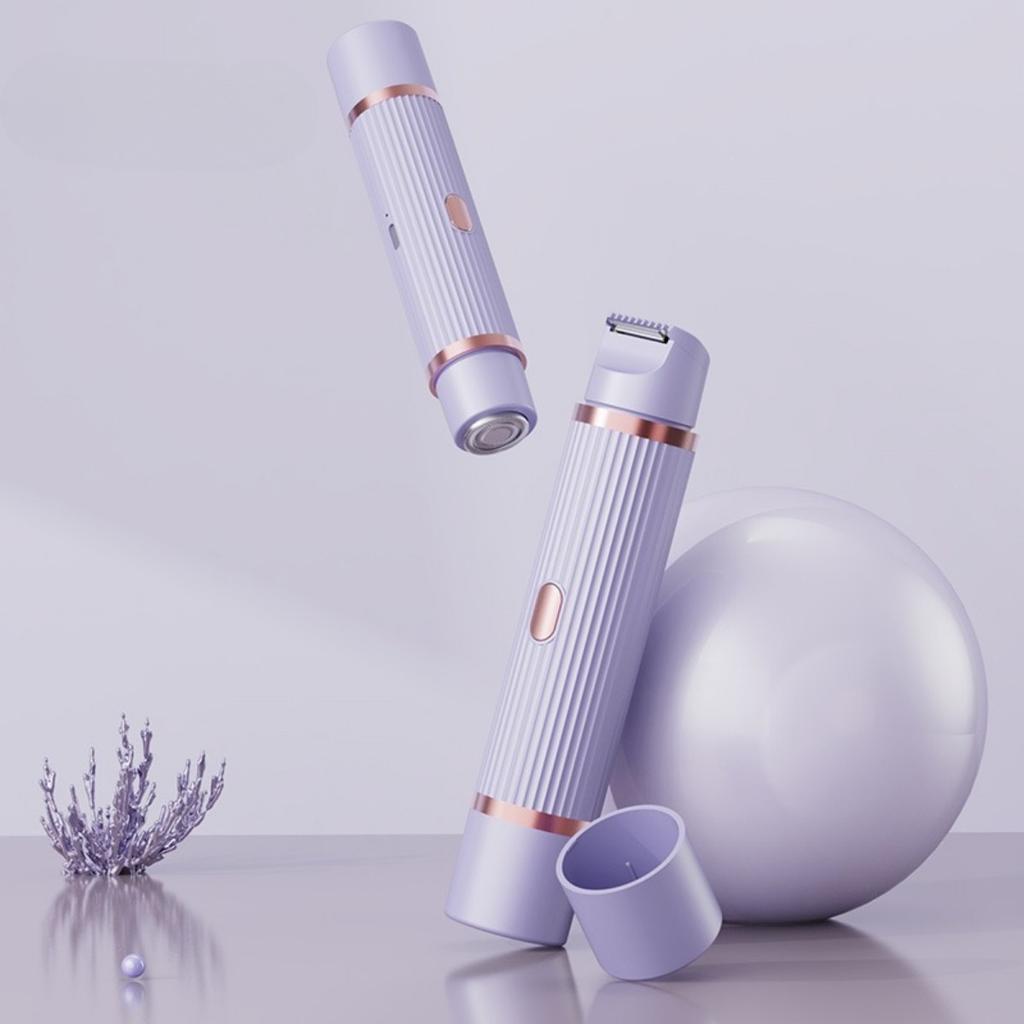 JOYBLISS Женская электрическая бритва «Два в одном» - Подходит для бровей, лица, ног и подмышек, Портативный эпилятор для влажного и сухого бритья