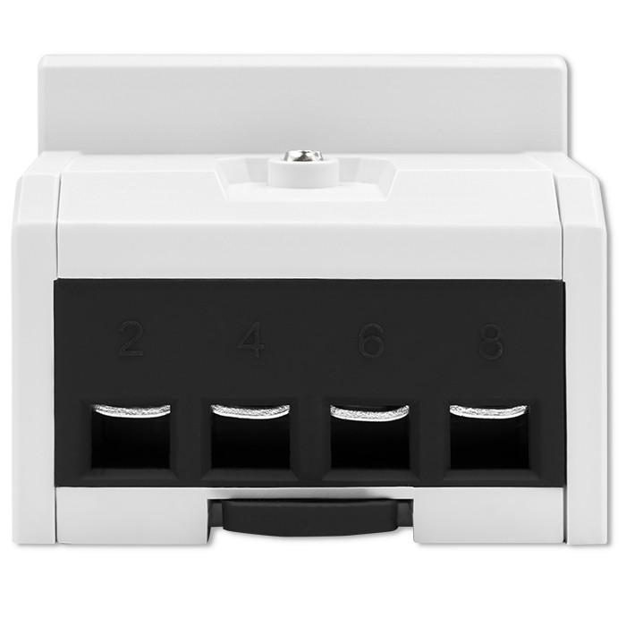 Qoltec Three-phase bidirectional electronic meter | DIN rail energy meter | 400V | 100A | LCD | 4P