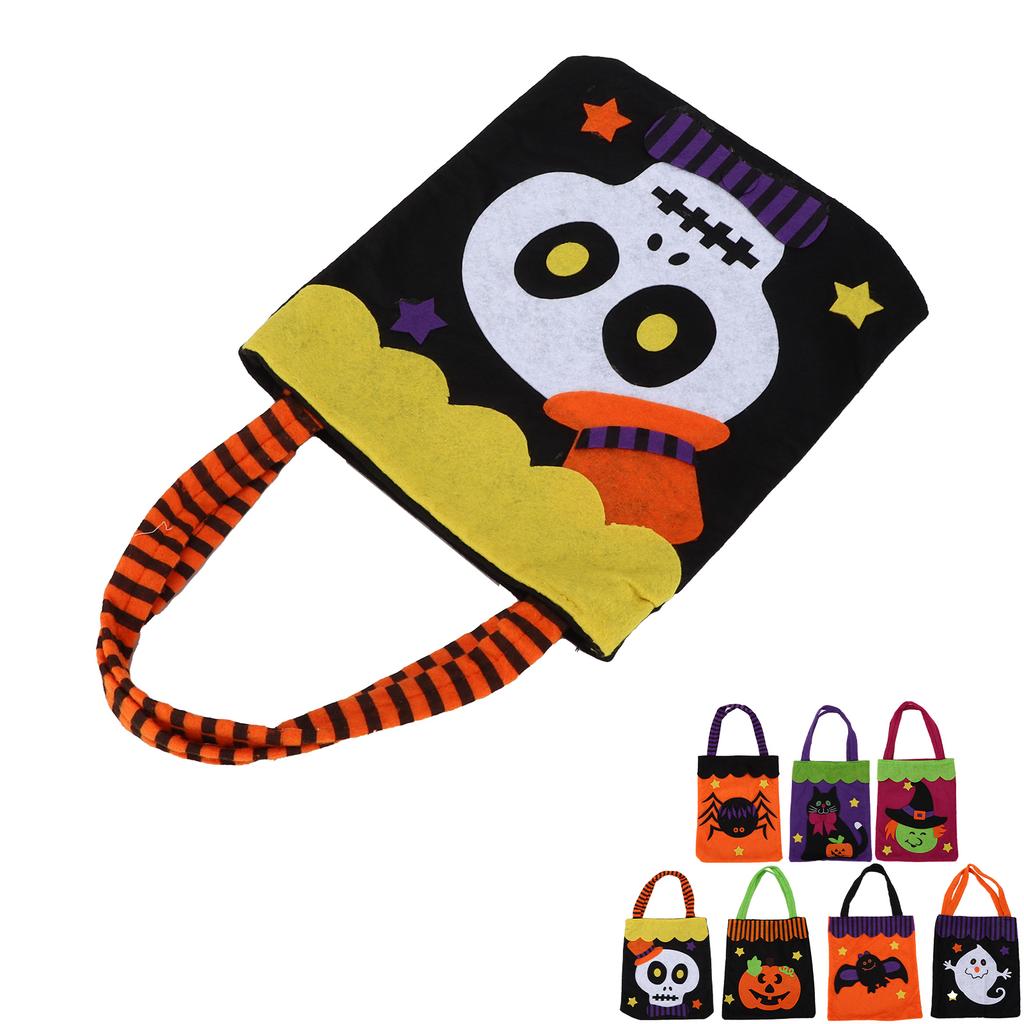 Halloween Tote Bag Reusable Handbag with Handles for Thanksgiving Party Daily Supplies