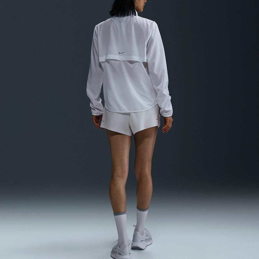 Nike Осенне-Зимняя Коллекция 24 Удобная Универсальная Куртка на Молнии с Длинным Рукавом Женские Куртки Белая HJ2229-100