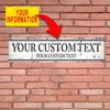 Персонализированная жестяная табличка с индивидуальным текстом для украшения сада, патио, дома