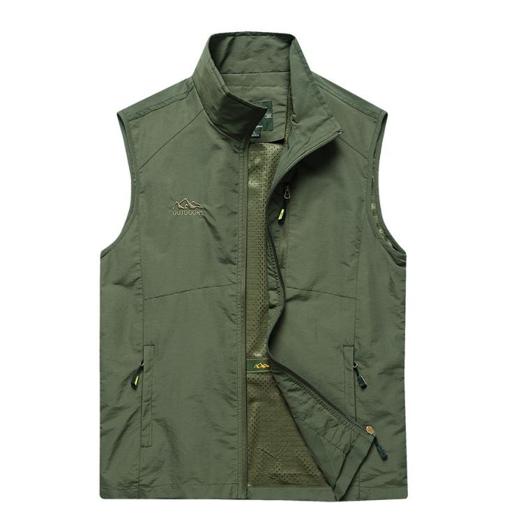 Men's Vest Spring and Autumn Thin Casual Breathable Vest Men's Youth Middle-aged and Elderly Quick-drying Vest Summer Vest