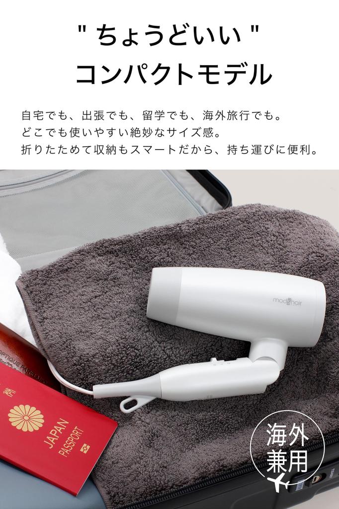 Advanced Smart Compact Ionic Hair Dryer Powerful Dryer with Large Compact Compatible with Overseas Negative Ion Quick Hair Large Air Compact [Mods